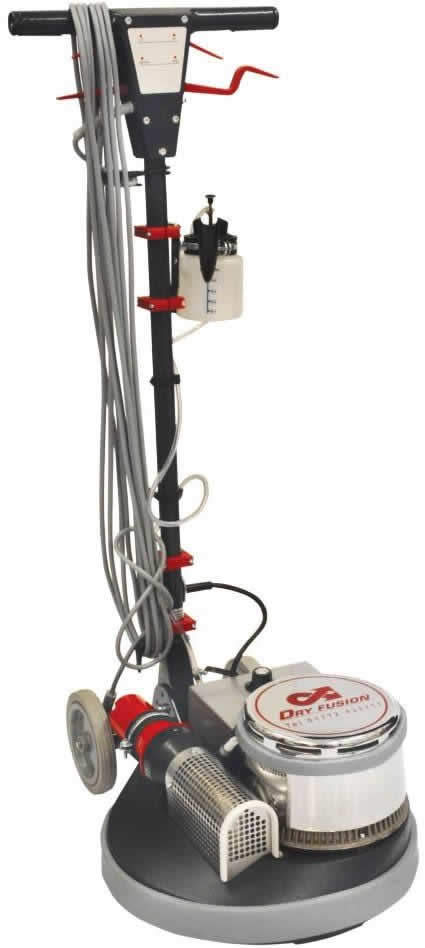 The patented Dry Fusion carpet cleaning machine